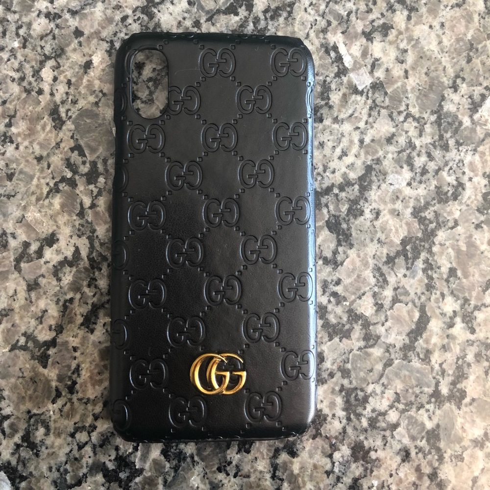 Gucci Leather iPhone X case